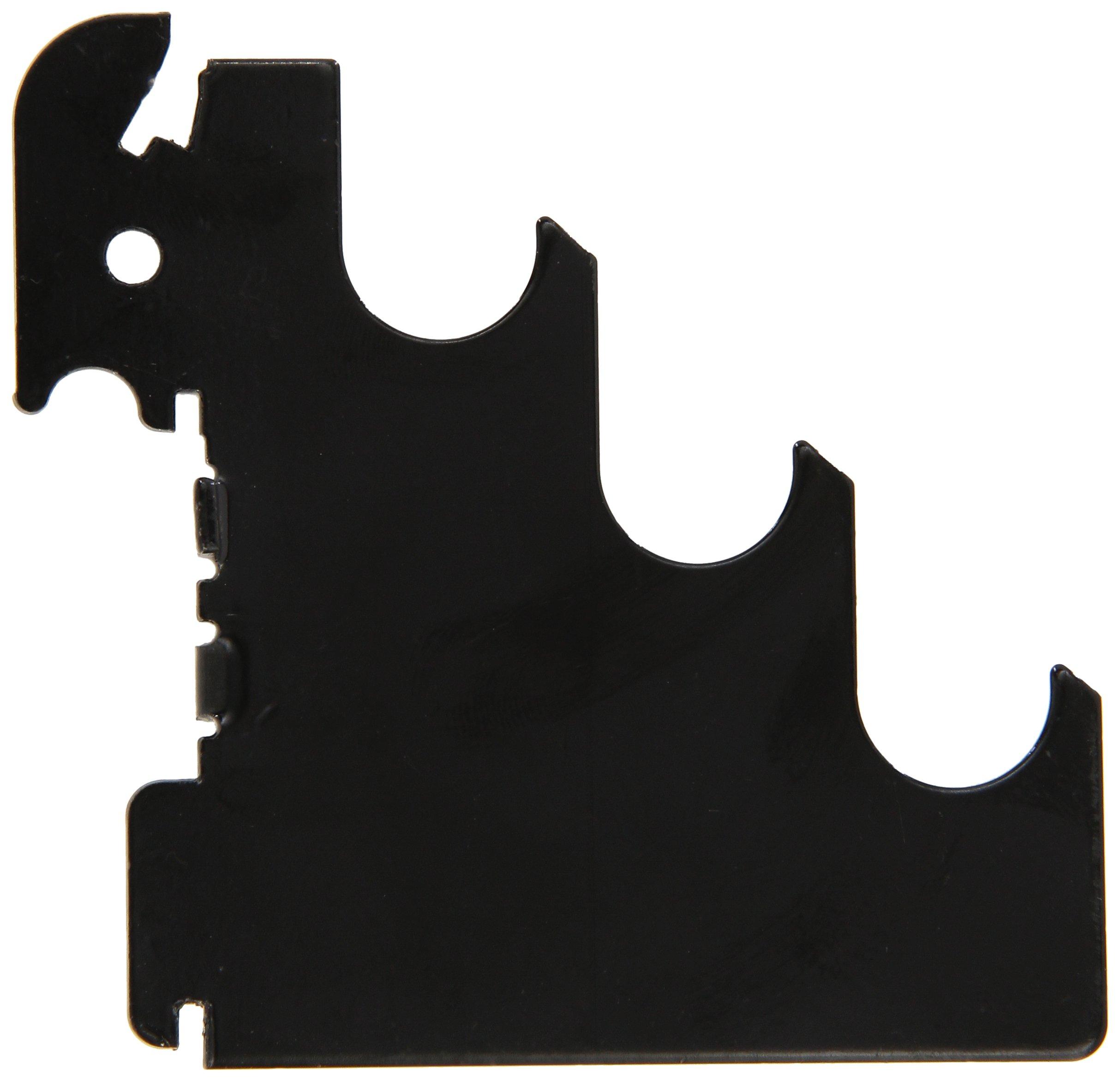Wall Control Wall Control Slotted Metal Pegboard Rod Bracket Pair Accessory Pack Pegboard and Slotted Tool Board Black