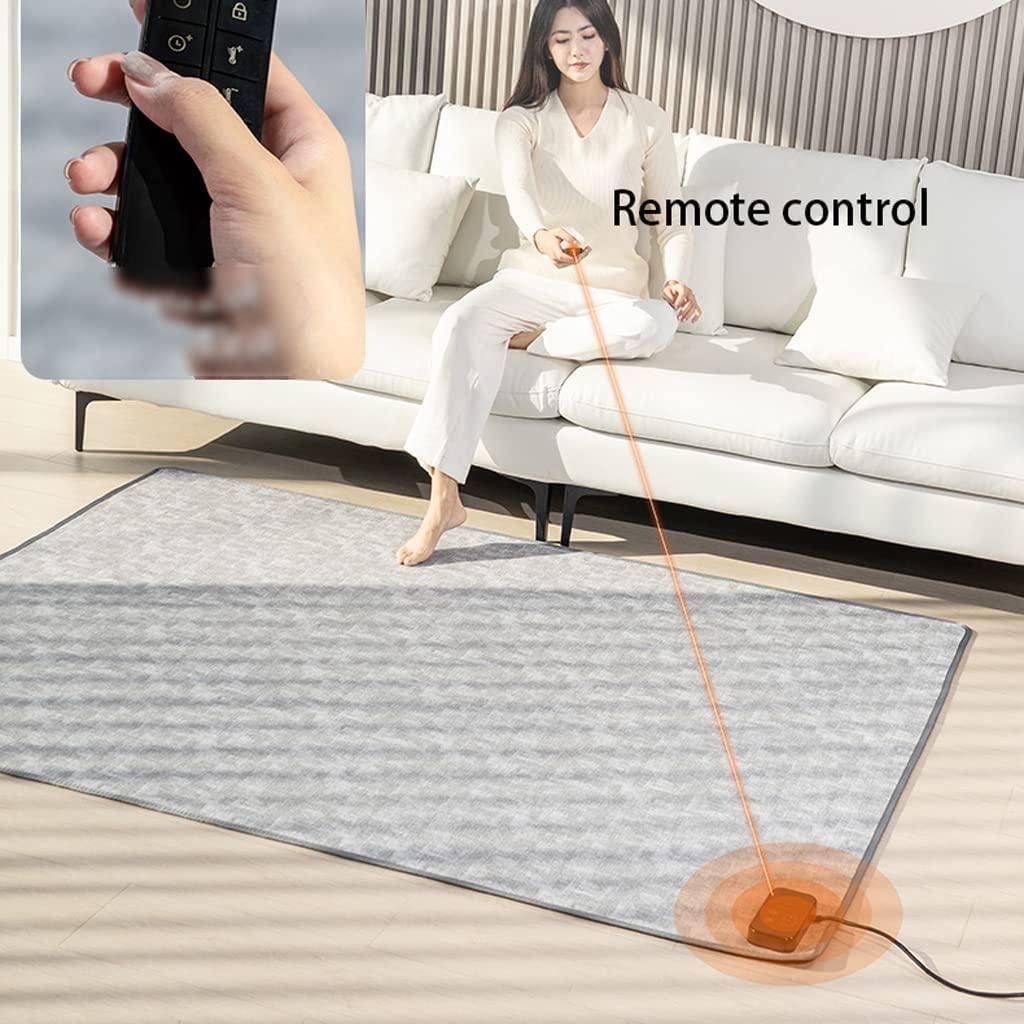 OLOTU OLOTU Carbon Crystal Heated Area Rug Modern Heated Carpet Rectangular Heater Electric Mats with Timer Heated Floor Mats