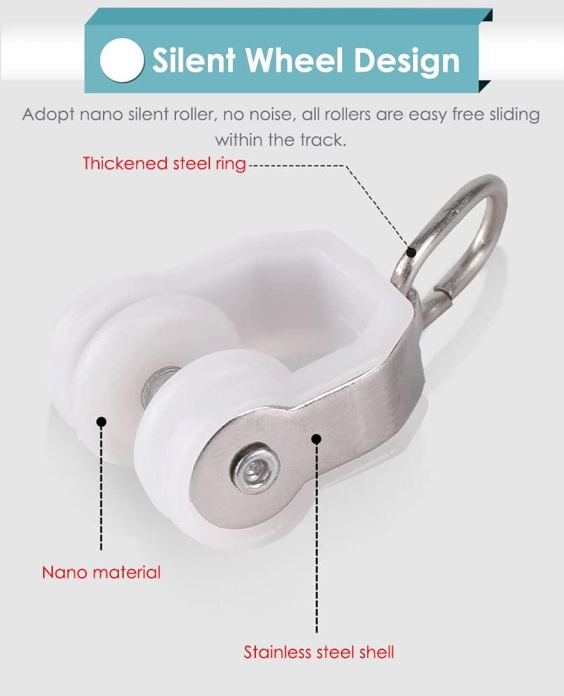 SRNSAEB SRNSAEB Curved Ceiling Curtain Track Bendable, 10 11.5 13 15 20 23 26 Ft Long, Aluminum Curtain Rod Room Divider for Partition/Home/Commercial (Color : Blue, Size : 1m/3.3ft)