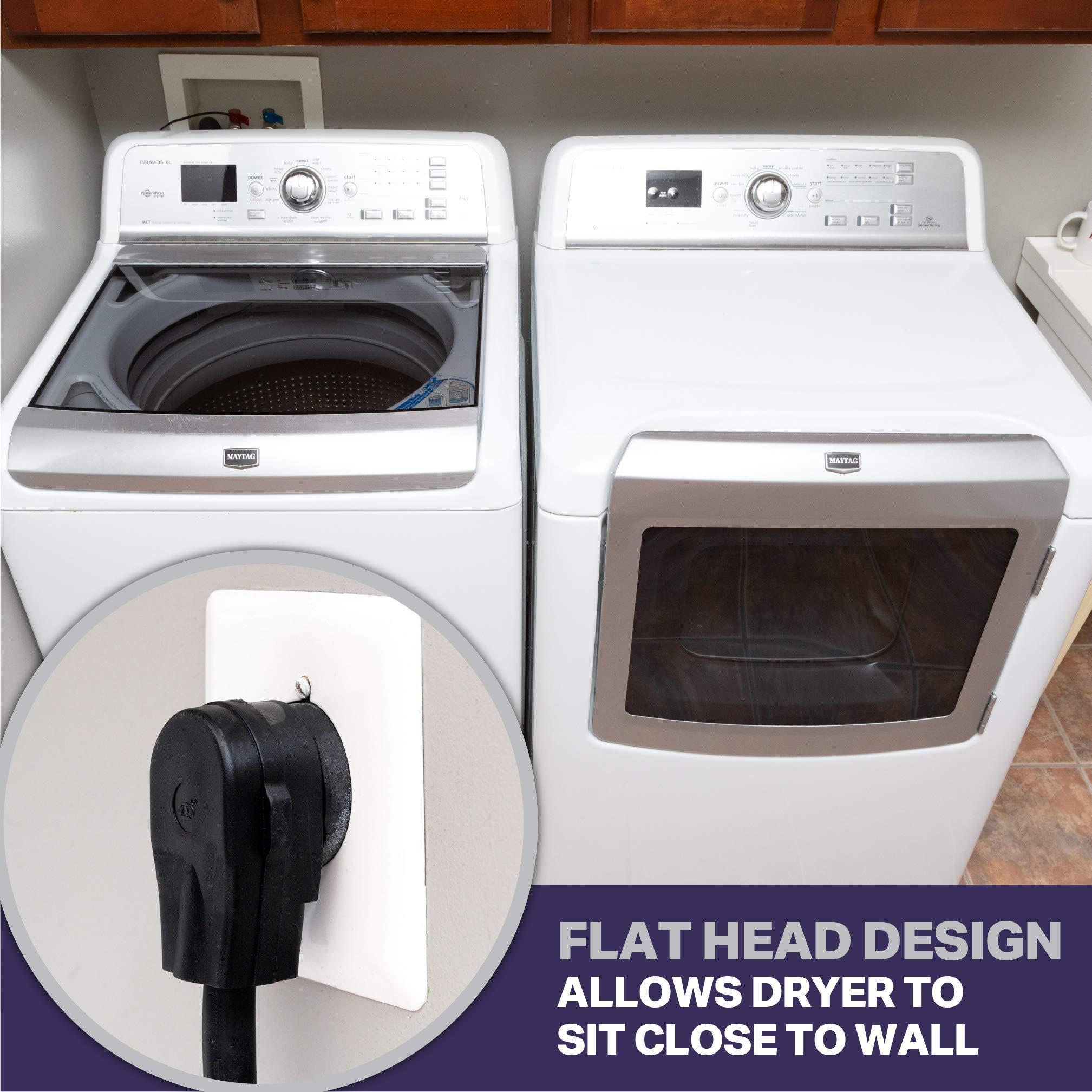 Thonapa Thonapa 4 Prong Dryer Cord 6 Ft, 30 AMP Appliance Extension Cord with 4 Prong, NEMA 14-30 Plug, 10/4 SRDT 6 Foot, Black - US Veteran Owned Company