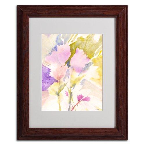 Trademark Fine Art Trademark Fine Art Lavender Shadows Matted Framed Art by Sheila Golden in Wood Frame, 11 by 14-Inch