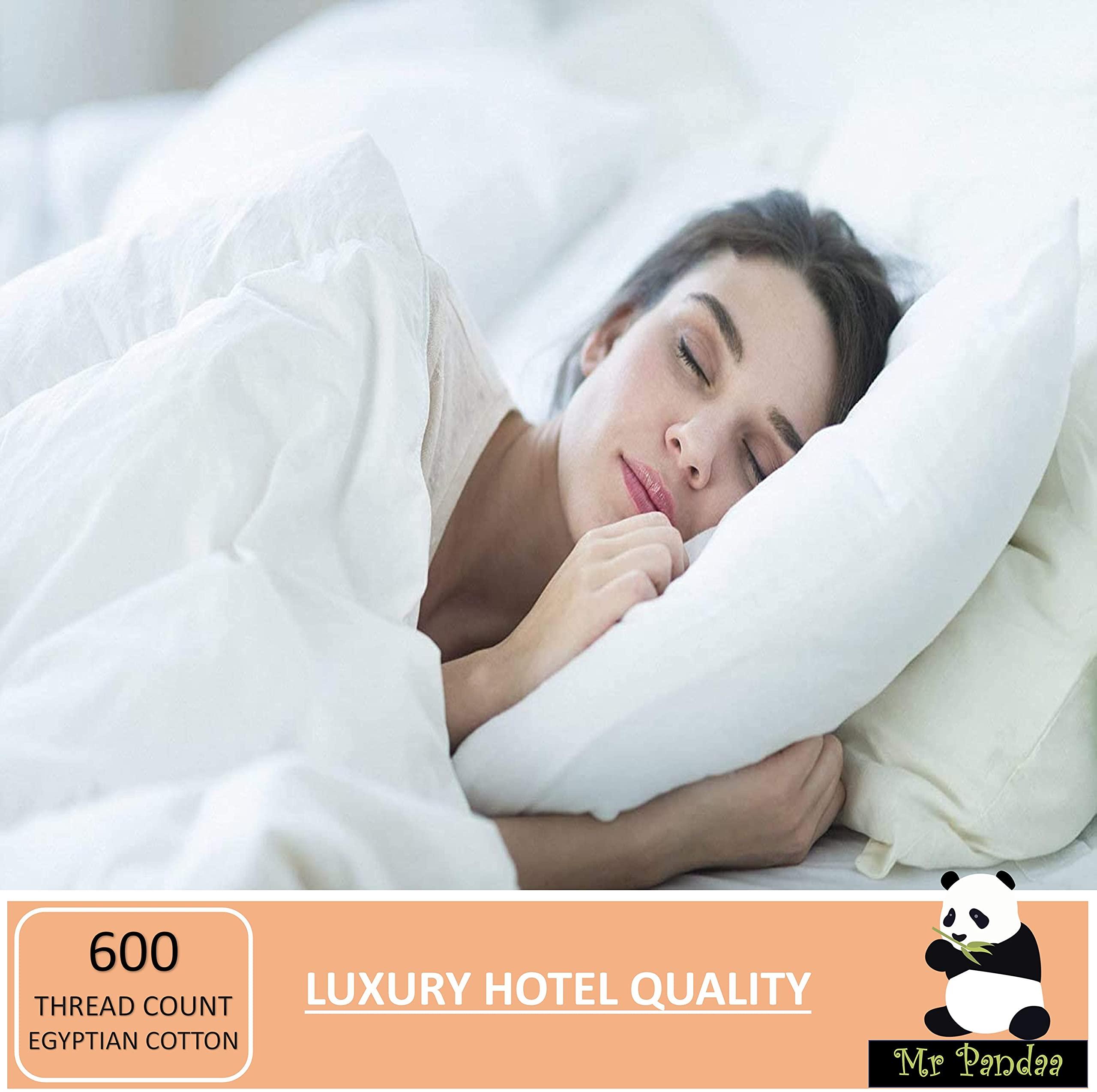 Mr Pandaa True Luxury Hotel Quality 600-Thead-Count Leopard Print-Queen XL Sheet Set, 100% Egyptian Cotton Super Soft-Cooling-Breathable-Comfy-Strong-Durable 4 Piece Set, Fit Upto 28 Extra-Deep-Pockets