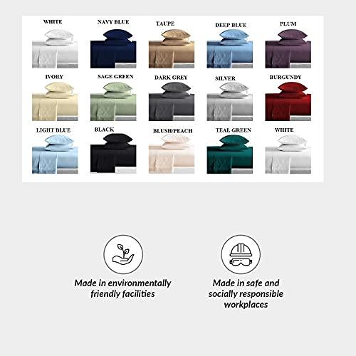 Kamas Home Collection Kamas 6PC Sheet Sets California King Dark Grey 1000 Thread Count Egyptian Cotton, Sateen Weave for Soft&Comfort Feel, Fits Mattress Upto 18\'\' Deep Pocket (Cal.King- 6 PC Sheet Sets, Dark Grey)