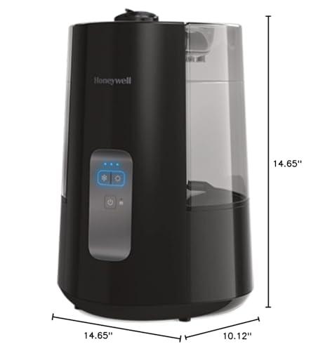 Honeywell Honeywell Dual Comfort Cool + Warm Mist humidifier. Humidifier for Bedroom, Office, Living Room and Home. Provides Temporary Relief from Dry air discomforts - Black, HWC775B