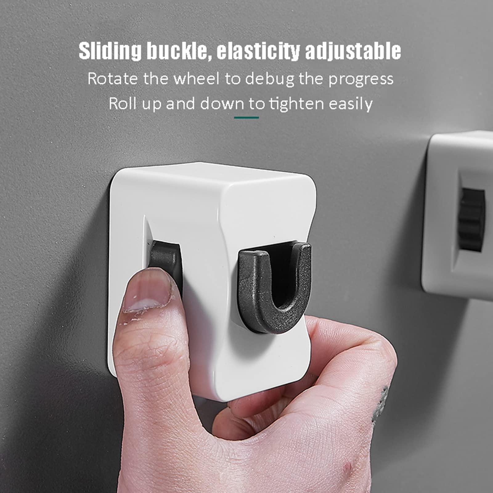 LTLWSH Retractable Washing Line,Clothes Line 6M Stainless Steel Strings, Retractable Clothesline, Adjustable Clothing Rope Wall Mounted,Laundry Drying Clothesline for Indoor Outdoor,Gold,3 Wash Lines