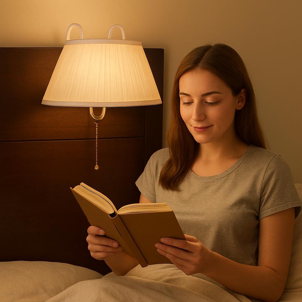 Bandwagon Bandwagon Designer Headboard Lamp Adjustable, Full, Cream