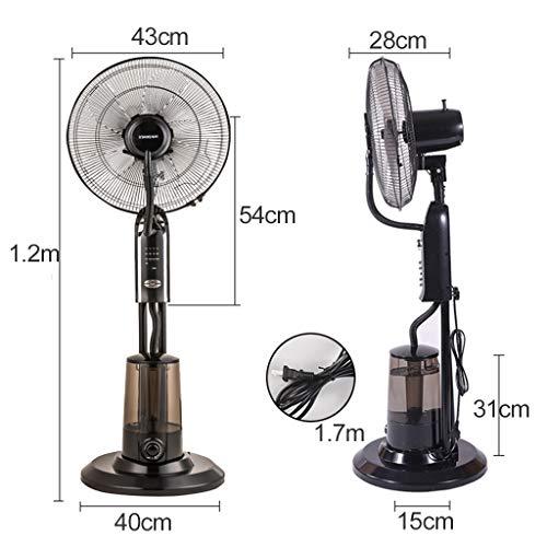 Pealihuy Misting Fan Oscillating Fan Misting With 3 Cooling Speeds, Oscillated Pedestal Fans Copper Motor Standing Fan For Industrial, Commercial, Residential,Greenhouse Outdoor