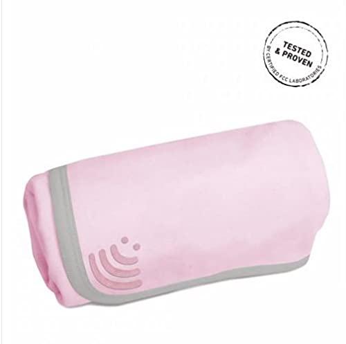 VEST Radiation Protection Baby Blanket by Vest [Light Pink] - Soft Cotton Layer + EMF Shielding Layer (Polyester/Silver)