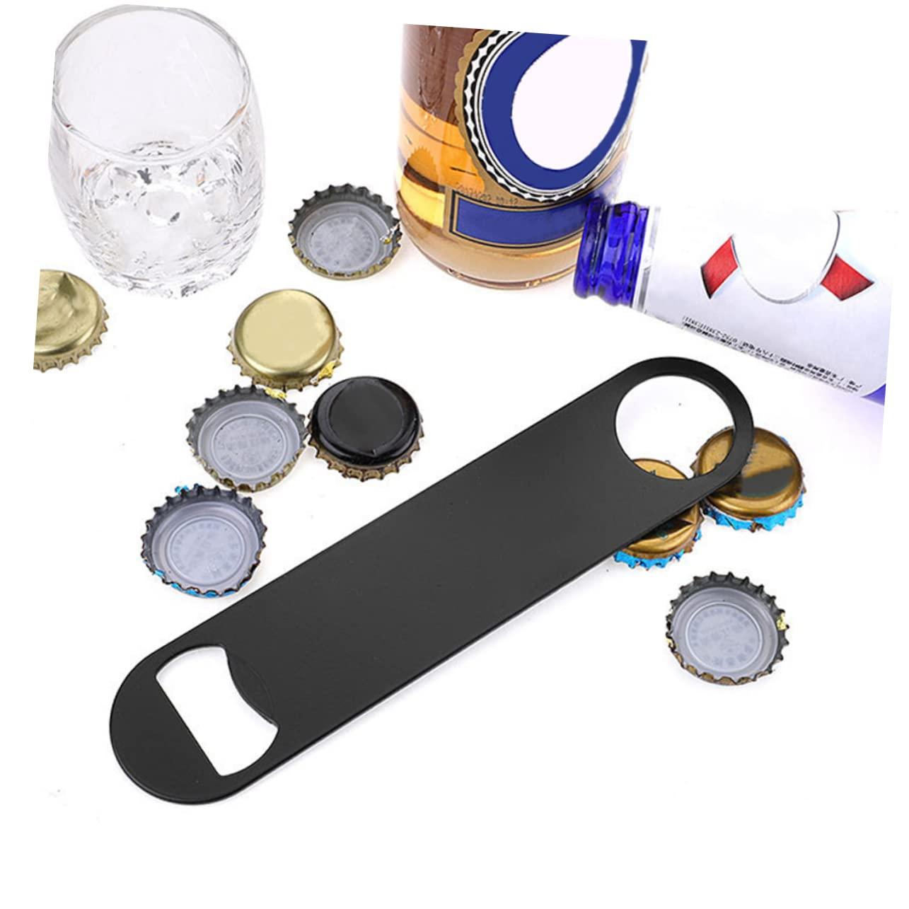 CIYODO CIYODO 5pcs Bottle Opener Beer Can Opener Black Portable Bottle Opener Stainless Steel Manual Beer Opener