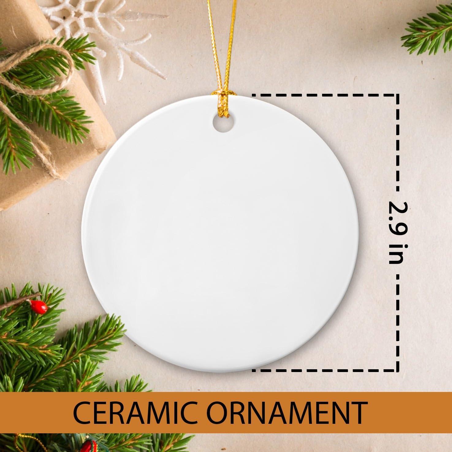 Mazoli Personalized Baking Mixer Lights Christmas Ornaments, Baker Baking Ceramic Ornament, Baker Ornament Gift for Baking Lovers, Customized Name Text & Year Christmas Tree Hanging, Gift for Mom Grandma