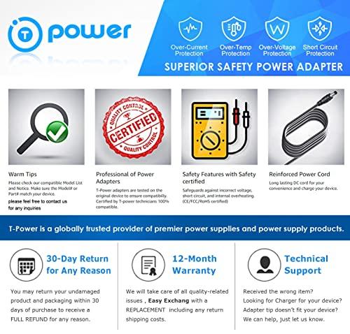 T POWER T-Power Charger for ECOVACS DEEBOT N79 N79S DN622-DN79 Goovi ONSON GV2019 J30 J20 F007, Lefant M200 M201 M210 Robotic Vacuum Cleaner Power Supply Cord Ac Dc Adapter