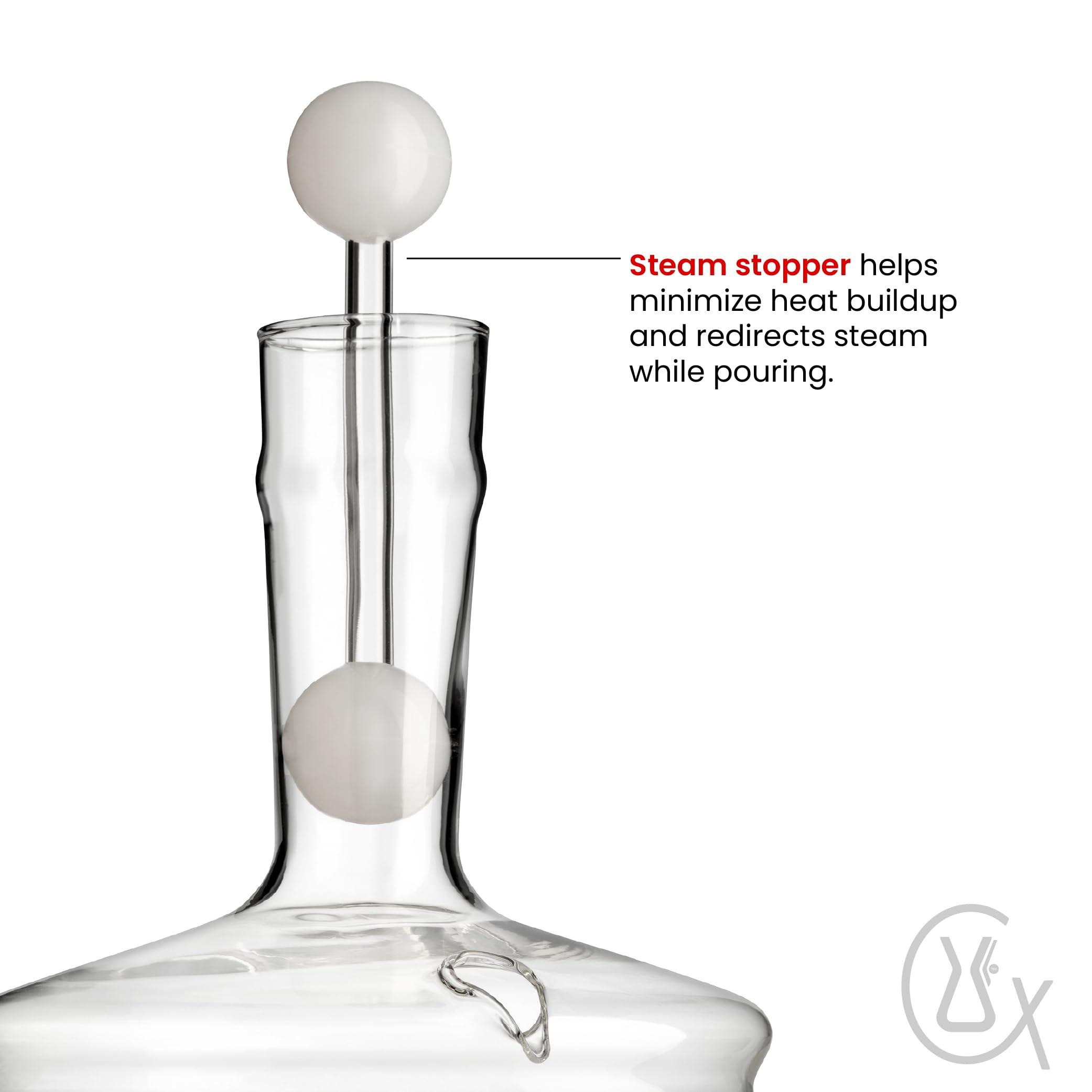 Chemex CHEMEX Hand Blown Glass Water Kettle, 2 Quart