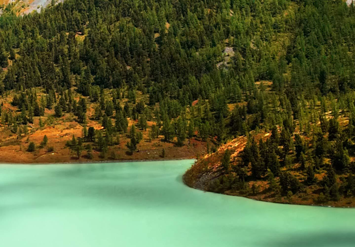 artgeist artgeist Canvas Wall Art Print Window View 24x16 in - 1pcs Home Decor Framed Stretched Picture Photo Painting Artwork Image - Mountains Nature Landscape c-C-0379-b-a