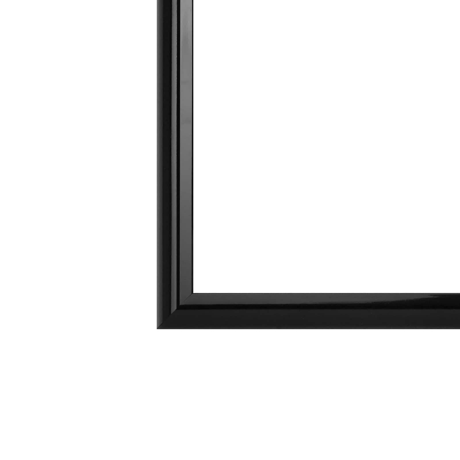 Studio Decor 18 x 24 Plastic Poster Frame by Studio Dcor - Includes Pre-attached Hanging Hardware, Horizontal or Vertical Display - Black, Bulk 6 Pack