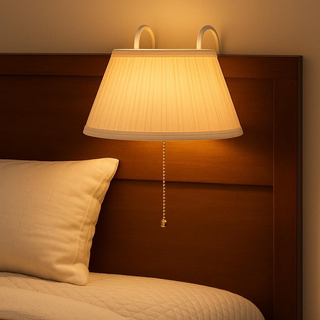 Bandwagon Bandwagon Designer Headboard Lamp Adjustable, Full, Cream