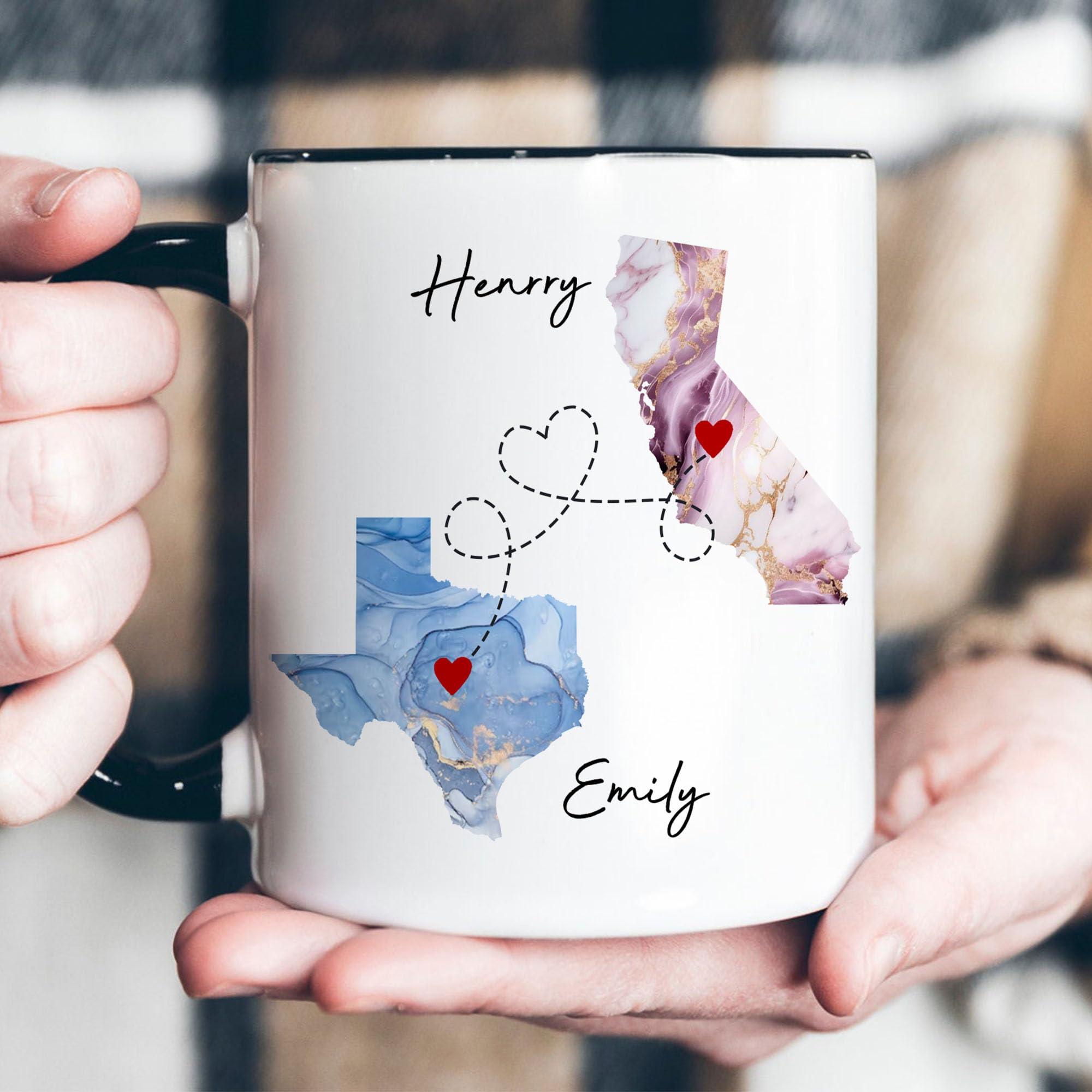 DALATSO I Miss Your Face Mug, Best Friends Coffee Mug, Custom Mugs With Names, Christmas Birthday Gifts For Women, Friendship Funny Mug, Long Distance Mug, Moving Away Gifts For Best Friend Sisters Mom Gifts