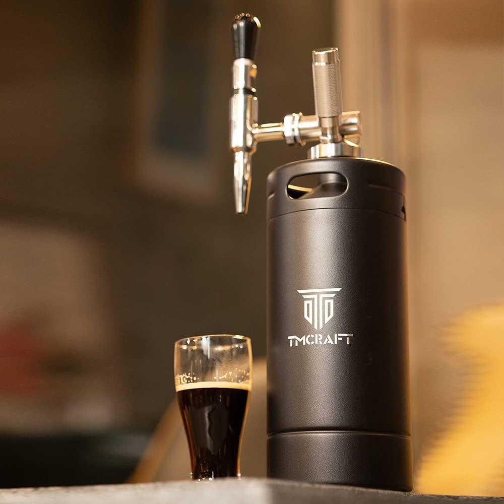 TMCRAFT TMCRAFT 128oz Nitro Cold Brew Coffee Maker, Home Brew Coffee Keg with Stainless Steel Stout Creamer Faucet & Pressure Relieving Valve