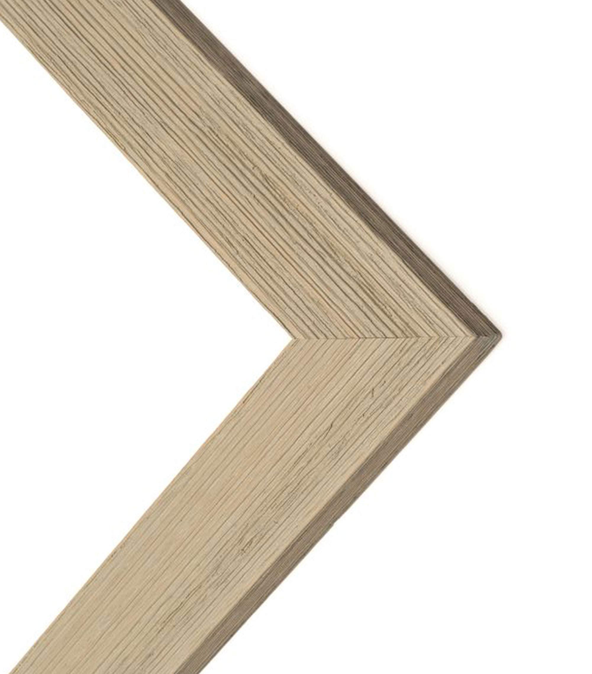 CountryArtHouse CountryArtHouse 35x11 Frame Gray Barnwood Picture Frame Includes UV Acrylic Plexiglass, Acid Free Foam Backing Board and Hanging Hardware