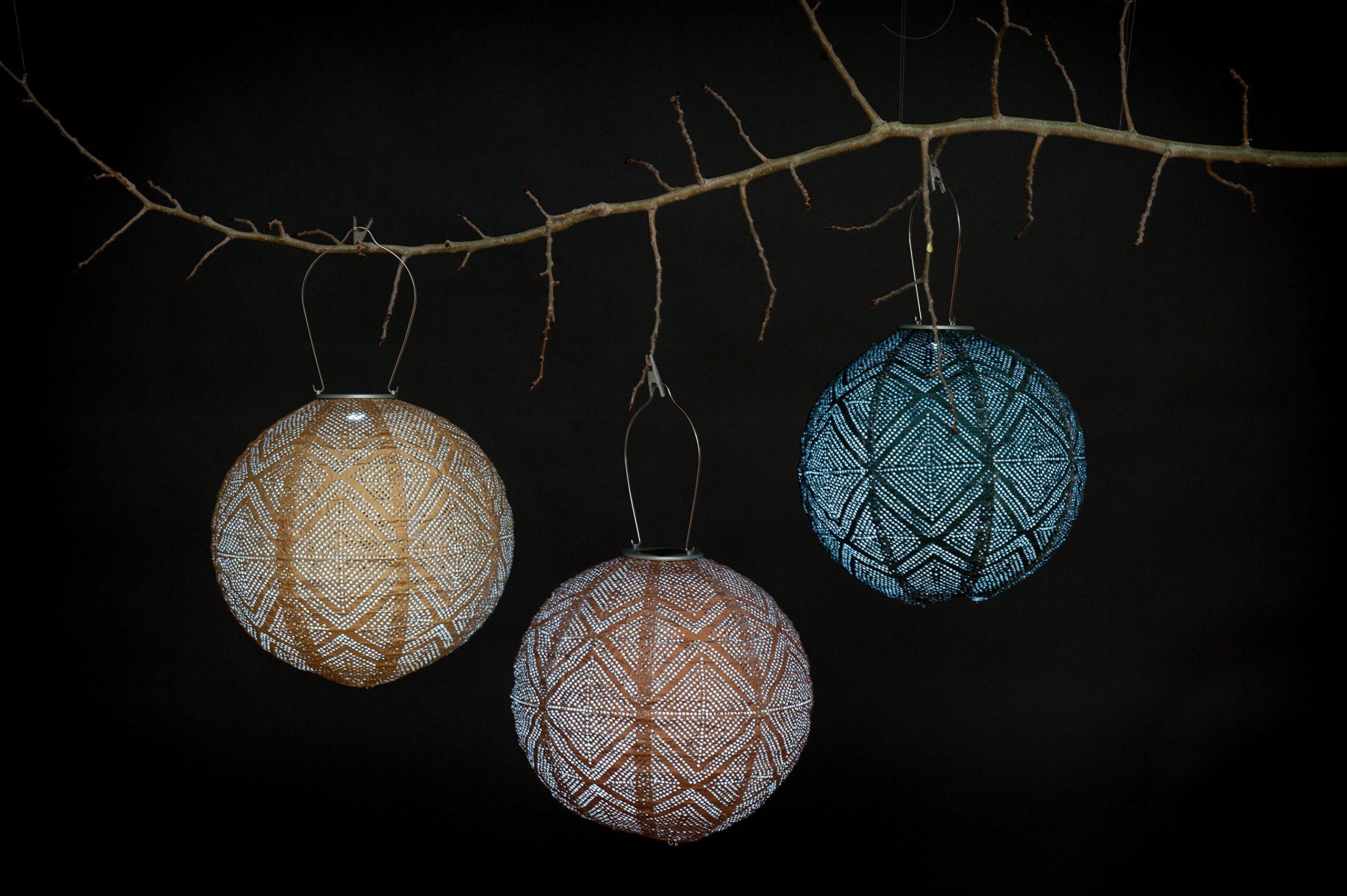 Allsop Allsop Soji Stella Market - 12\" Handmade LED Outdoor Solar Lantern - Copper