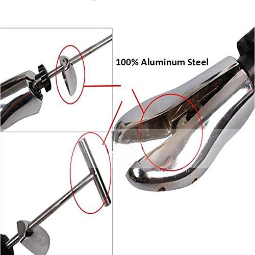 YUCHENGTECH Aluminum Alloy Shoe Tree Metal Adjustable Steel Shoe Expander Shoe Stretcher Shaper (S 37-42)