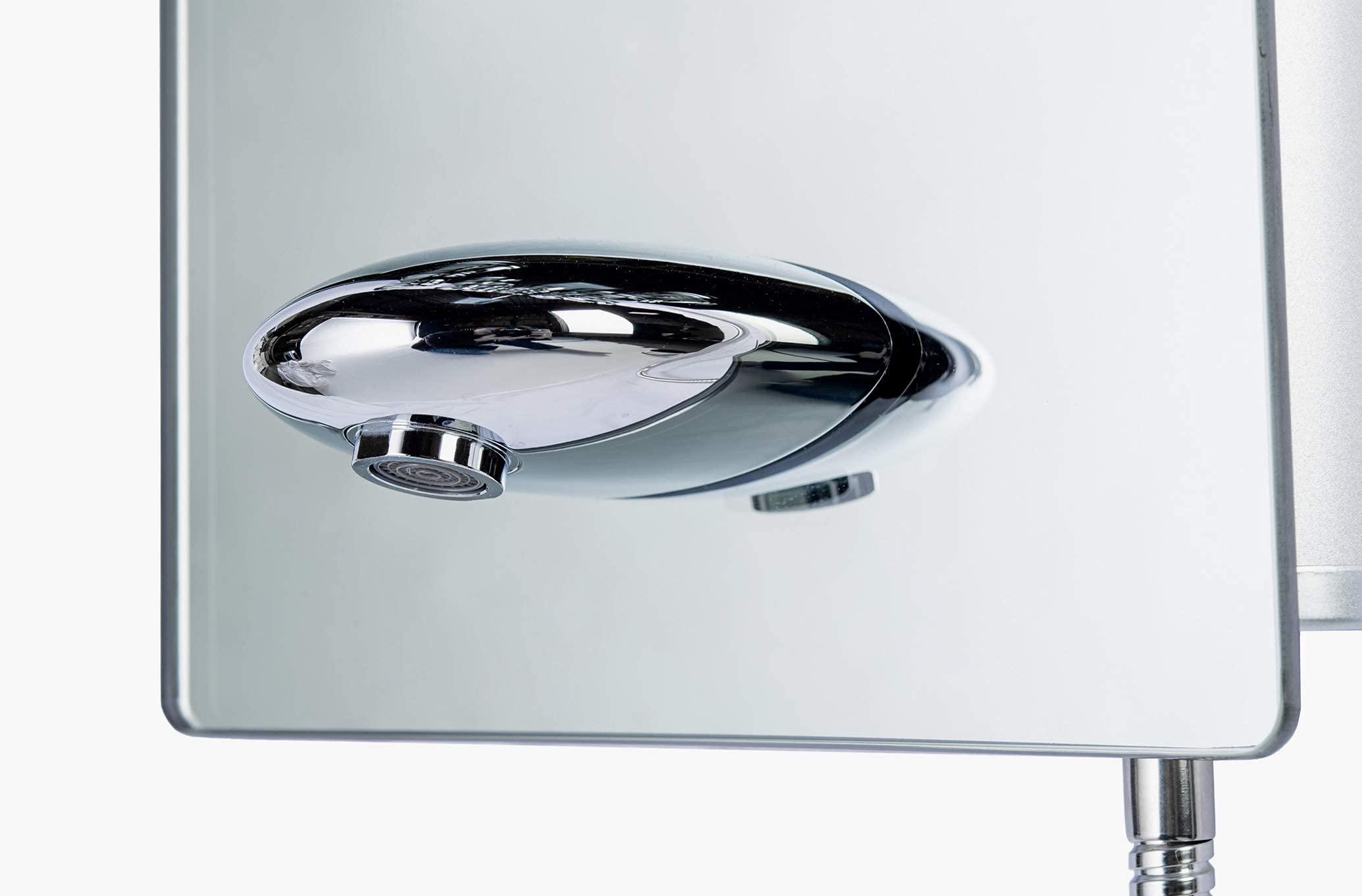 Blue Ocean Blue Ocean 52" Aluminum SPA392M Shower Panel Tower with Rainfall Shower Head, 8 Multi-functional Nozzles