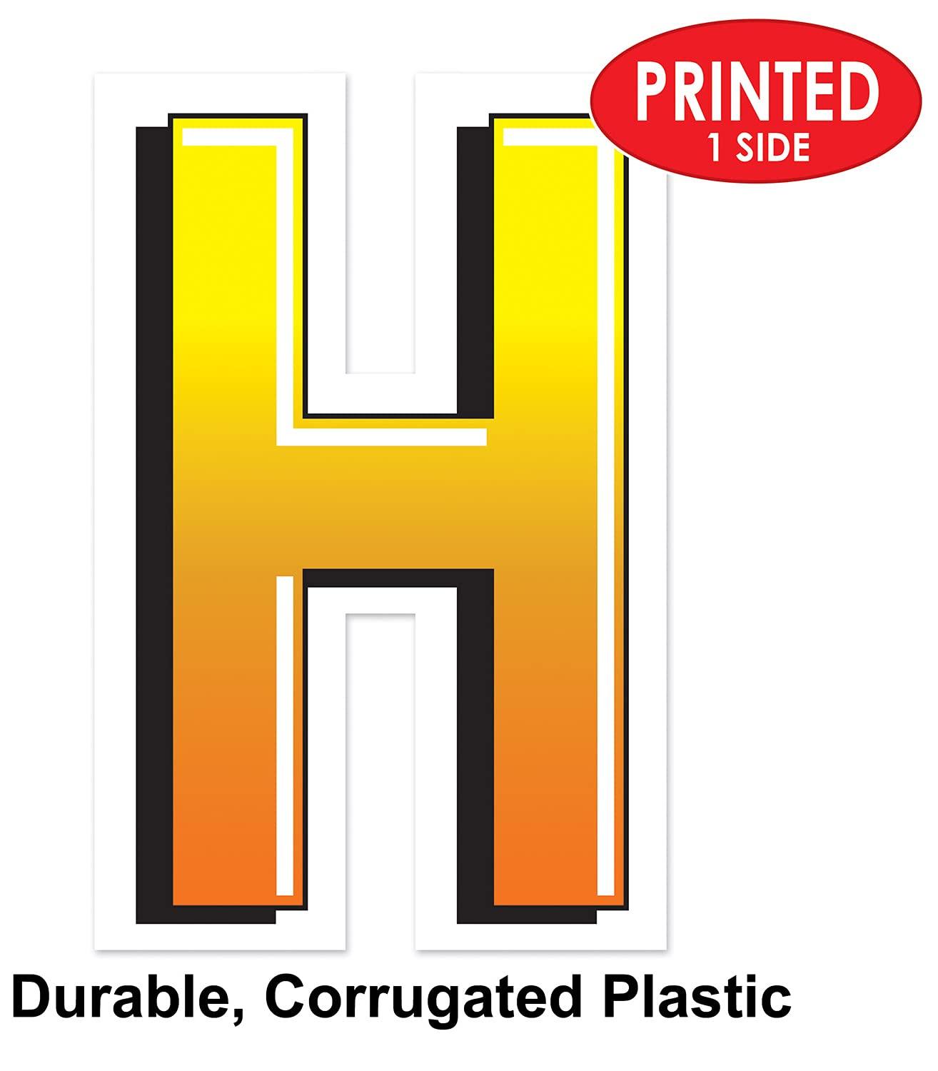 Beistle Beistle Letter H Yard Sign with Metal Stakes