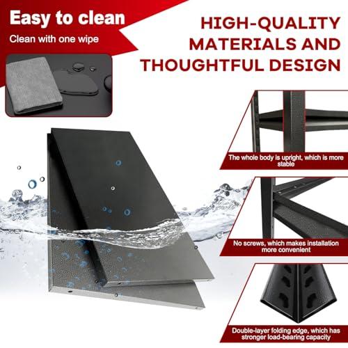 IEHFDCA IEHFDCA Garage Shelving,Heavy Duty Storage Shelves,19.7" W-59 W Heavy Duty Garage Shelving Unit, Industrial Rack,Used for Storing Items in Warehouses, garages, etc.