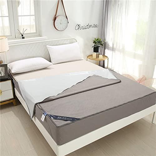 MHXY MHXY 2-in-1 Waterproof Mattress Protector Queen Size, Cooling Mattress Cover with Removable Top 3D Air Fabric to Ensure A Comfortable (Color : 3D Beige, Size : 120 * 200+25cm)