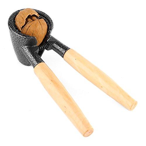 Anwenk Anwenk Nutcracker Nut Cracker Pecan Walnut Cracker Plier Opener Tool with Wood Handle