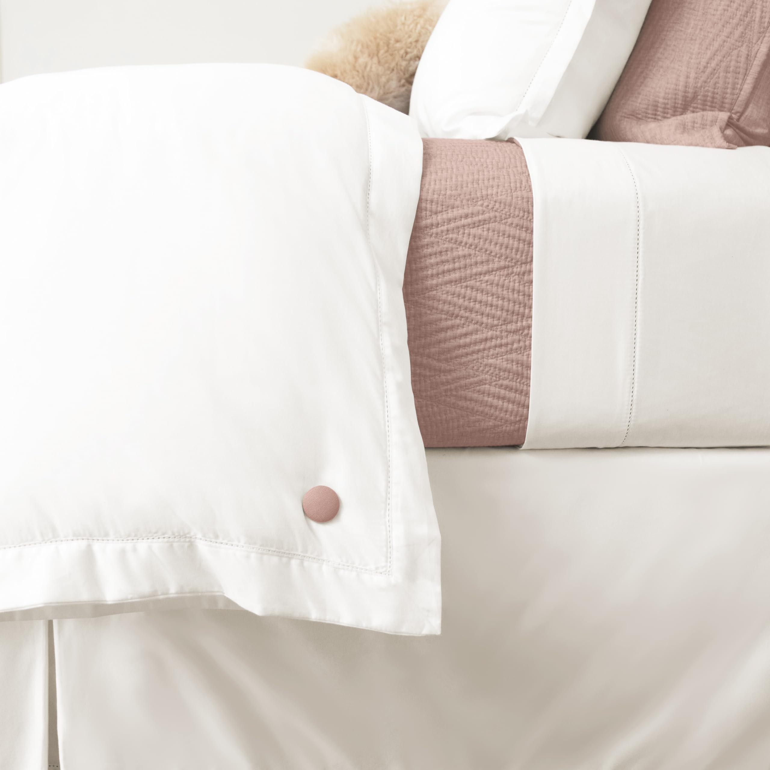 Primpins Primpins Duvet Clips - Classic Linen - 20 Colors Available - Double Sided Pin Fasteners - Prevents Comforter from Shifting in Cover (Set of 8, Dusty Rose)