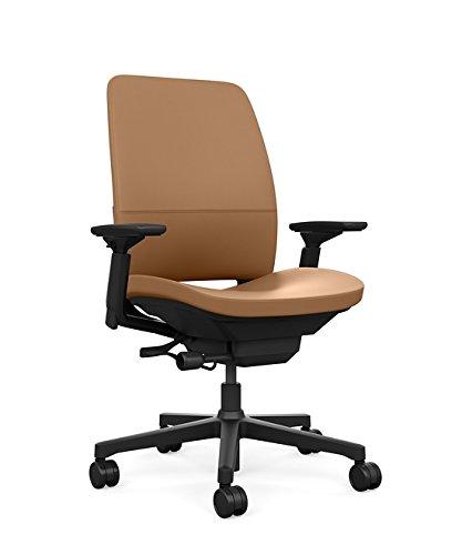 Steelcase Steelcase Amia Task Chair: Black Frame/Base - 4 Way Adjustable Arms - Hard Floor Casters