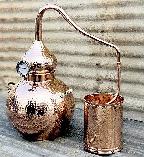 COPPERHOLIC 5 Gallon Pure Copper Alembic Still for whiskey, moonshine essential oils by Copperholic