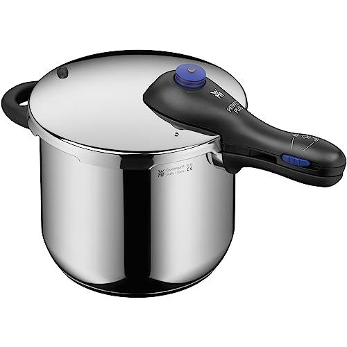WMF WMF Perfect Plus Quick Cooker Diameter 22 cm Diameter of 6 Litres and a Half with Flame Protection Cromargan Stainless Steel for Induction