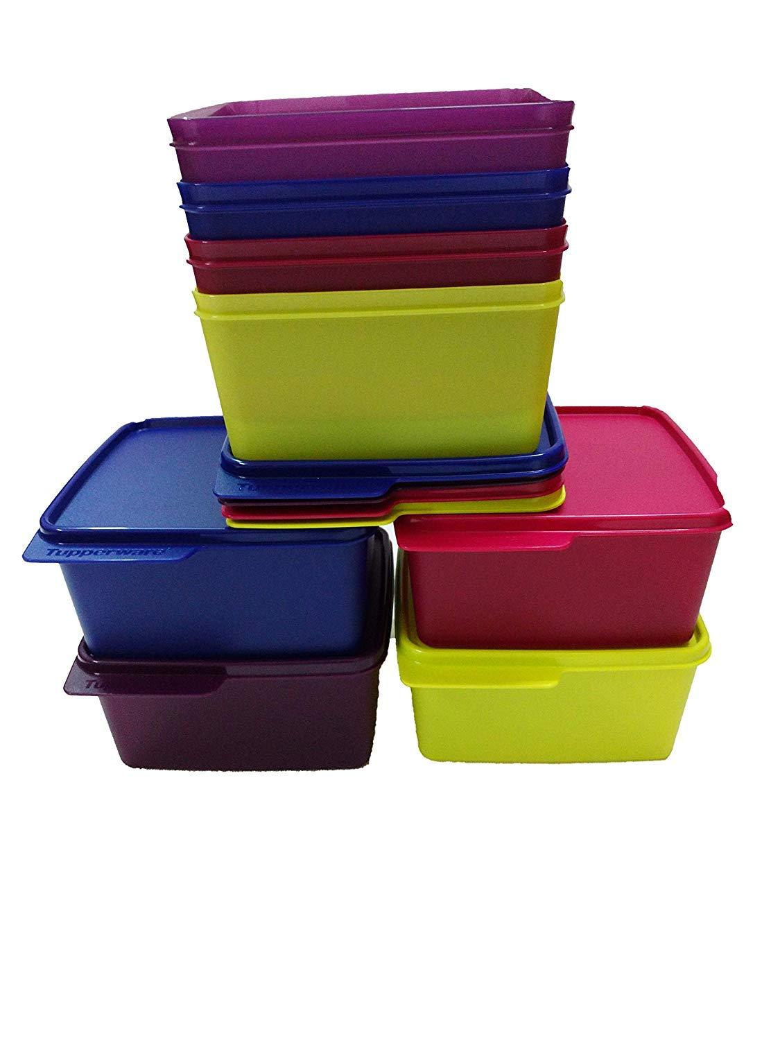 Tupperware Tupin Tupperware Keep Tab Plastic Container Set, 1.2 litres (Set of 8)