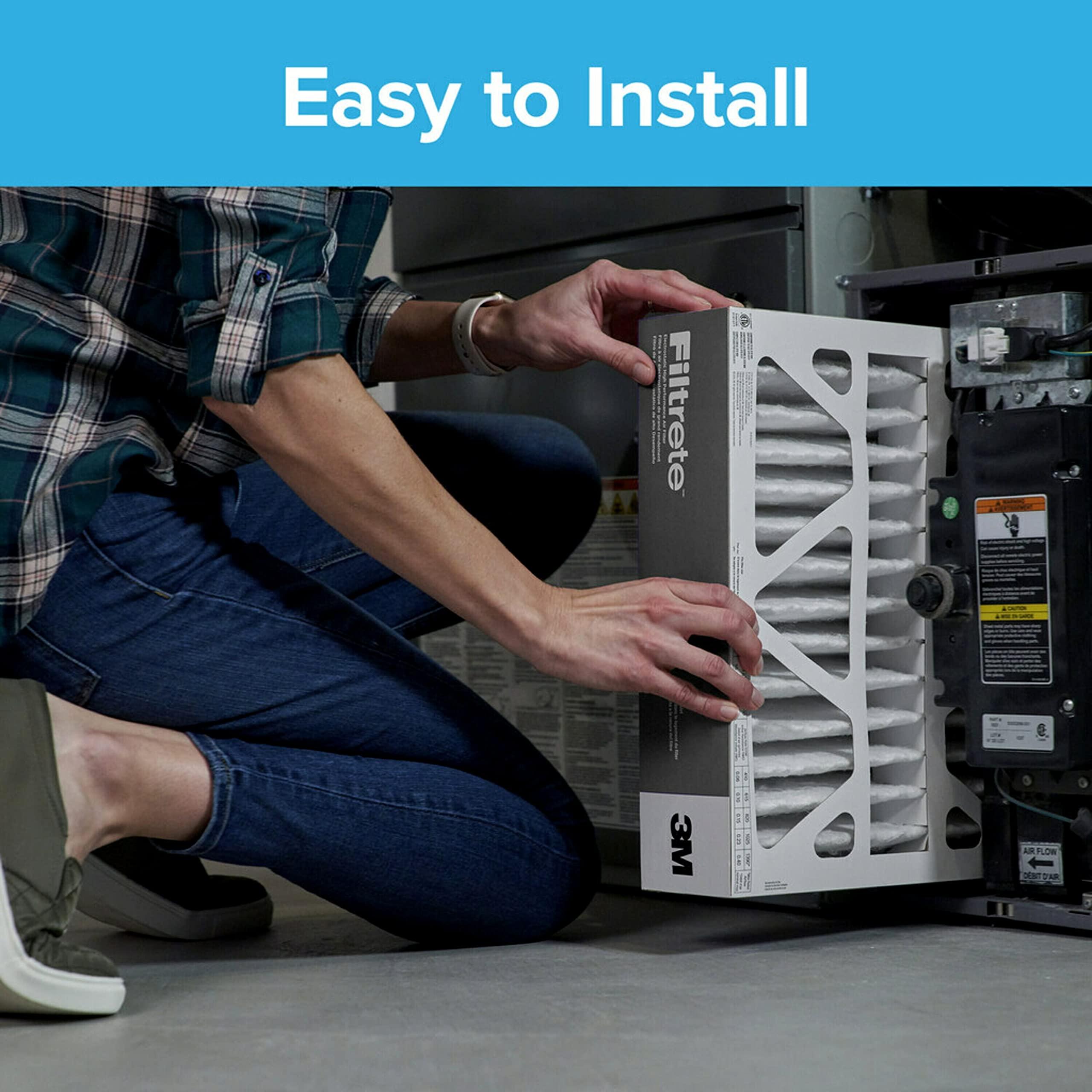 Filtrete Filtrete NADP03-2PK-2 08189005996 MPR 1000 20 x 25 x 4 (4-3/8 Actual Depth) Micro Allergen Defense Deep Pleat HVAC Air Filter, Uncompromised Airflow, 2-Pack, 20x25x4, No Color, 2 Count