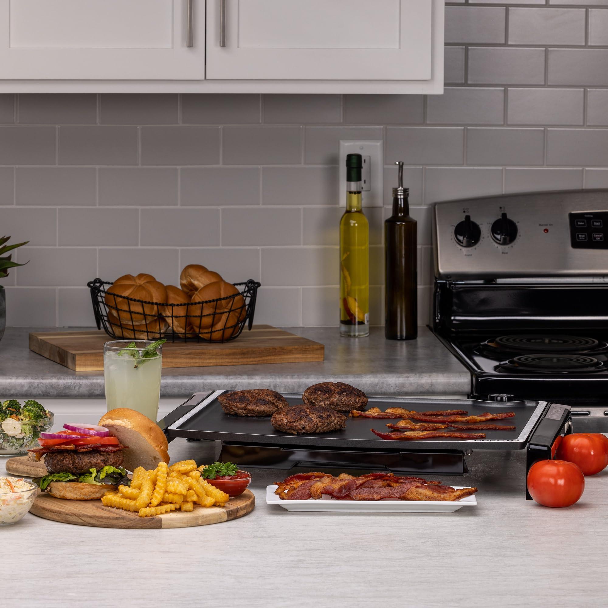 Presto Presto 07073 Electric Tilt-N-fold Griddle, 19", Black