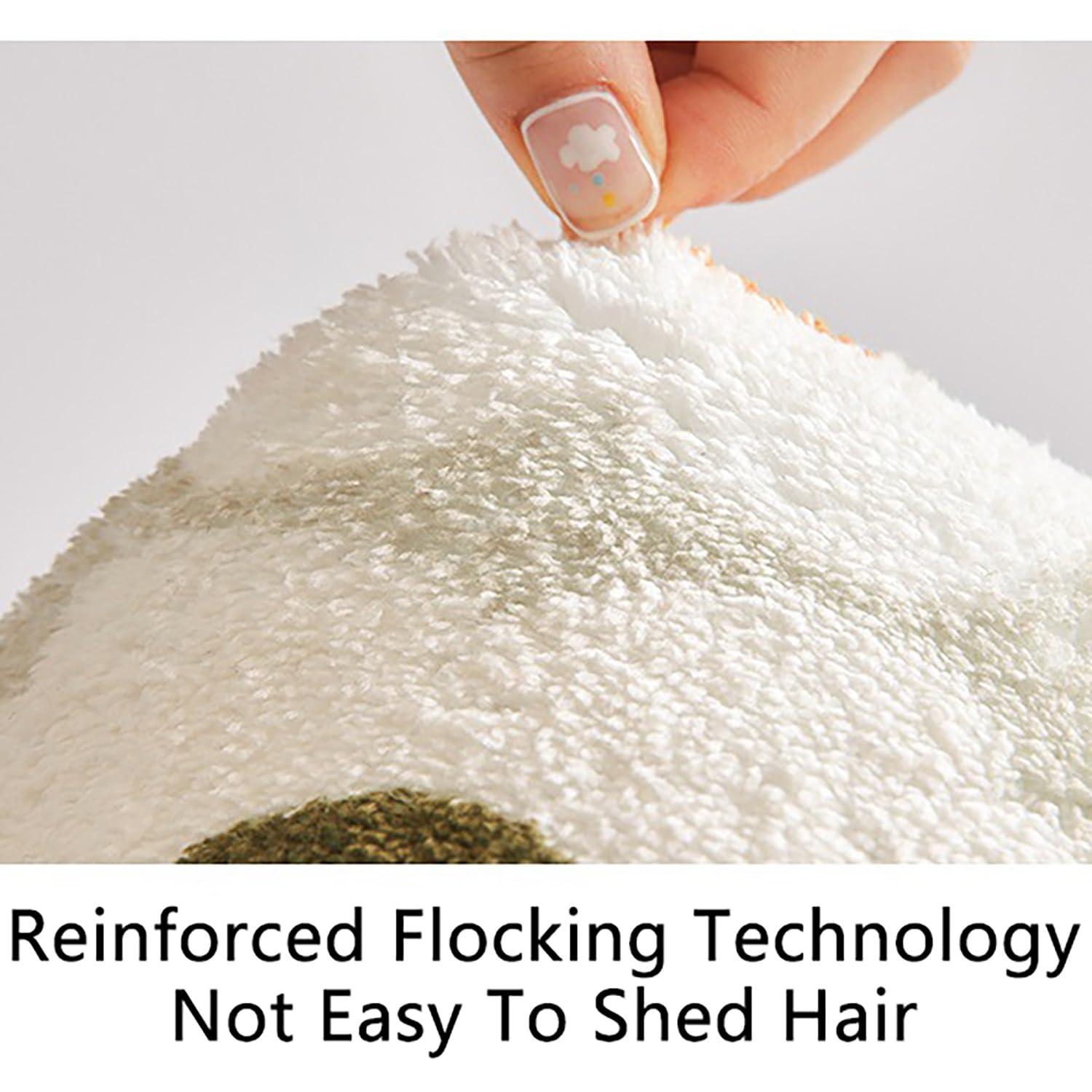 BBAUER Irregular Shaped Rug, Oval Fluffy Faux Wool Carpet,Area Rug Print Abstract Carpet Non-Slip Washable Rugs for Living Room Bedroom Dining Room Decor