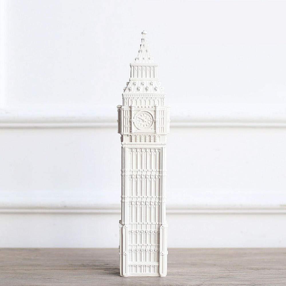 JDHF Christmas Ornaments St Paul Cathedral Home Decoration Sculpture Resin Crafts White Figurines Building Model