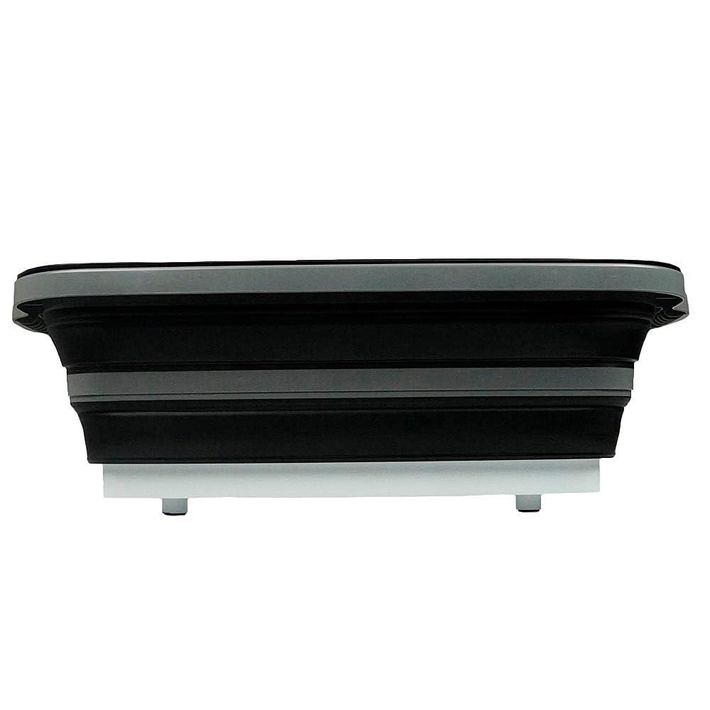 Generic1 BBQ Prep Tub with Black Lid and Cutting Board Foldable Design Original 20\" X 16.25\" 5.5\" Plastic