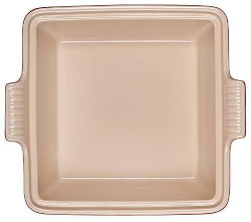 Le Creuset Le Creuset Stoneware Heritage Covered Square Casserole, 2.5 qt. (9"), Cerise