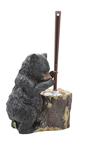 BLACK FOREST DECOR Black Bear Toilet Brush