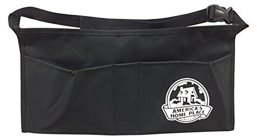 Bravo Commercial 3 Pocket Waist Apron Buckle Strap Comfortable Secure Fit. Black