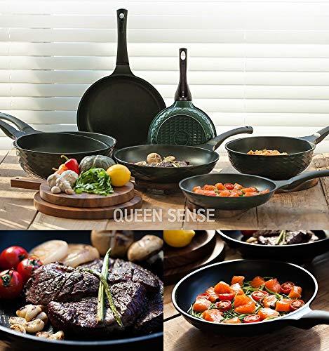 Queen Sense Queensense Premium Titanium 5-Coated Non-Stick Frying Pan Wok 30cm