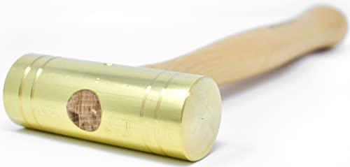 Grace USA Grace USA 32 Ounce Brass Hammer, Gunsmith Tools & Accessories, Gun Care, Woodworking, Machinist, Mechanic, Made in USA, (BH-32)