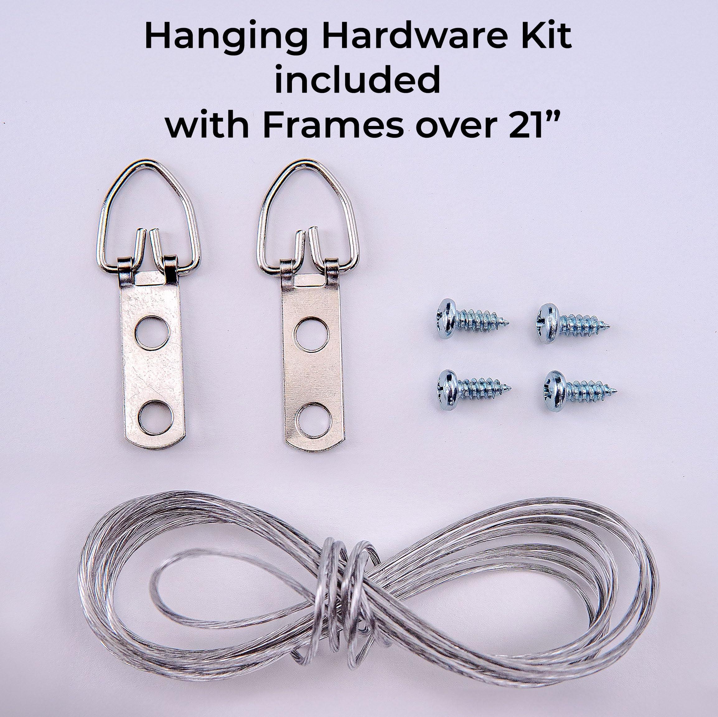 CustomPictureFrames.com CustomPictureFrames.com 17x19 Canvas Frame Grey Solid Wood Floater Frame Width 1.75 Inches | Interior Frame Depth 1 5/8 Inches | Greyson 0 Canvas Frame Complete with Canvas Clips & Hanging Hardware