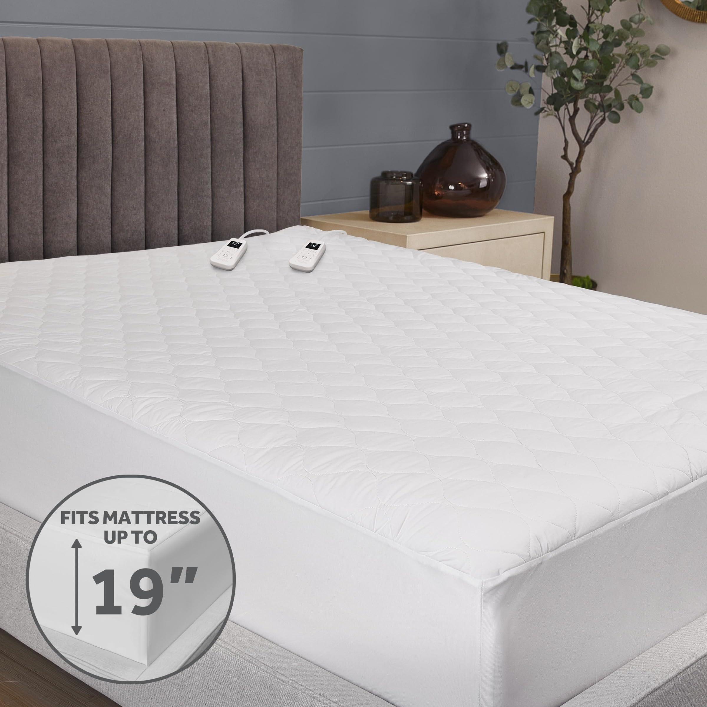 Sunbeam Sunbeam Restful Quilted Water Resistant Heated Mattress Pad - Queen