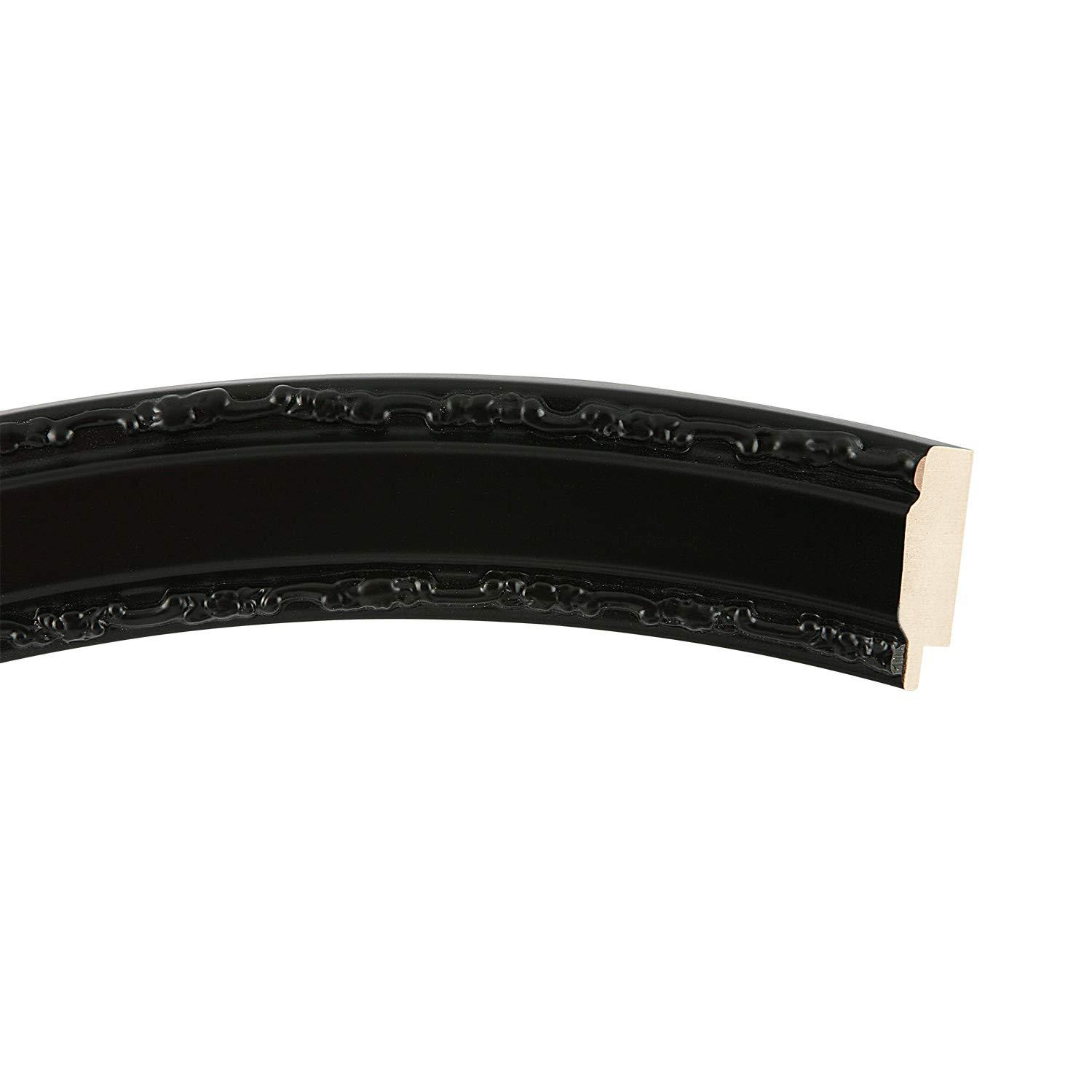 ArtToFrames ArtToFrames 10 x 10 Inch 822 Circle Frame Matte Black Picture Frame Comes with Circle Flat Glass, Circle Frame Back and Wall Hanging Hardware (822C1010MB)