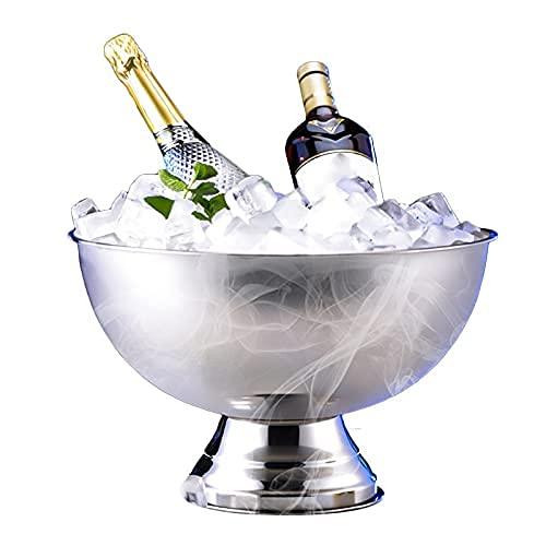WUYUNTIAN WUYUNTIAN Ice Bucket,Ice Bucket with Lid and Ice Tongs,Stainless Steel Gold Silver Rose Gold Big ICE Bucket Bowl Champagne Large Champagne Bar Bucket