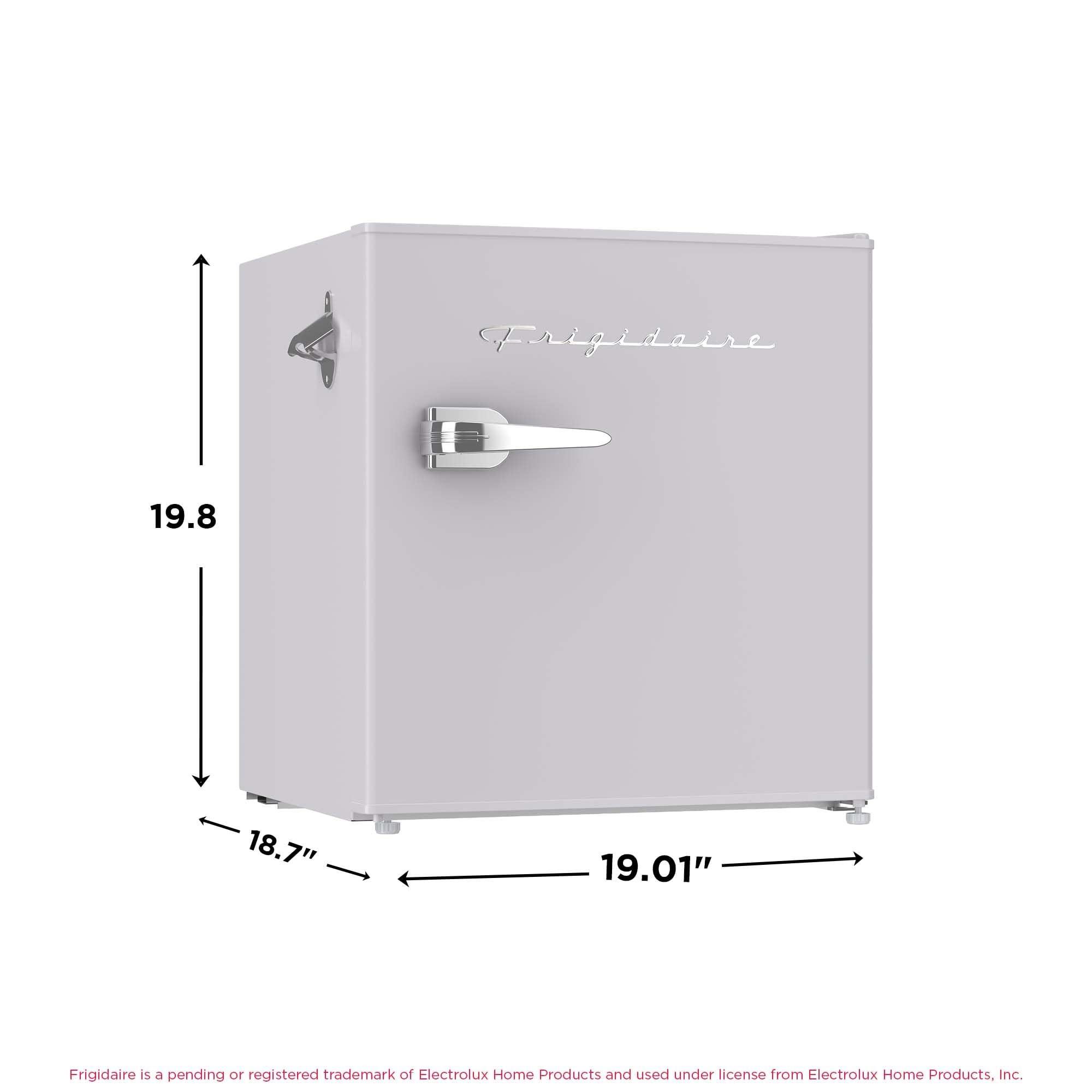 Frigidaire Frigidaire EFR176 Retro Compact Fridge with Chiller Mini Refrigerator with Built-in Bottle Opener for Office, Bedroom, Dorm Room or Cabin, 1.6 cu ft 16\" D x 18\" W x 18.5\" H, Moonlight