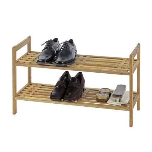 Wenko Wenko 18616100 Norway Walnut Wood Shoe Shelf, 69 x 40.5 x 27 cm